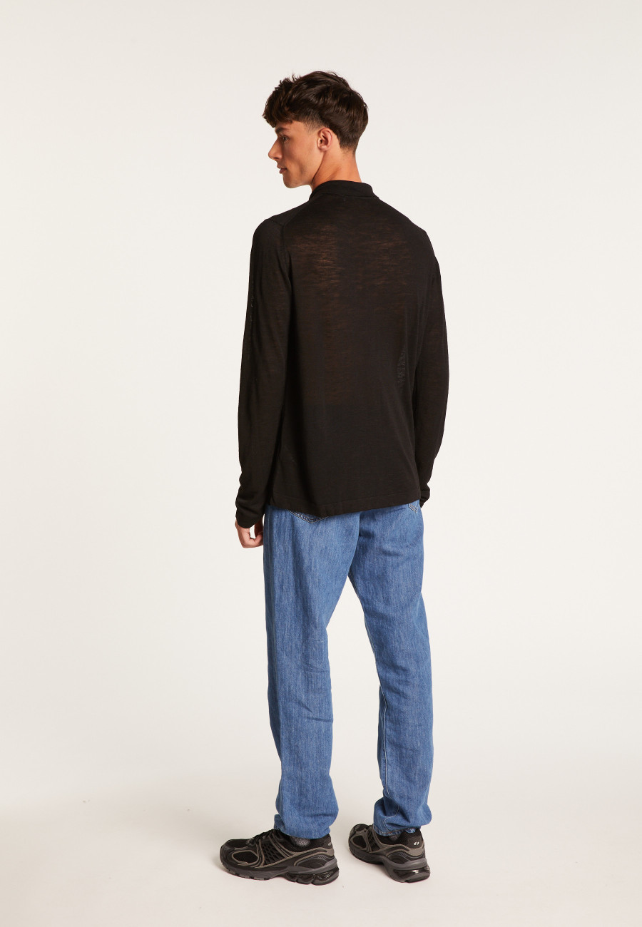 Camisa de linho Randy Slub com botões - Randy