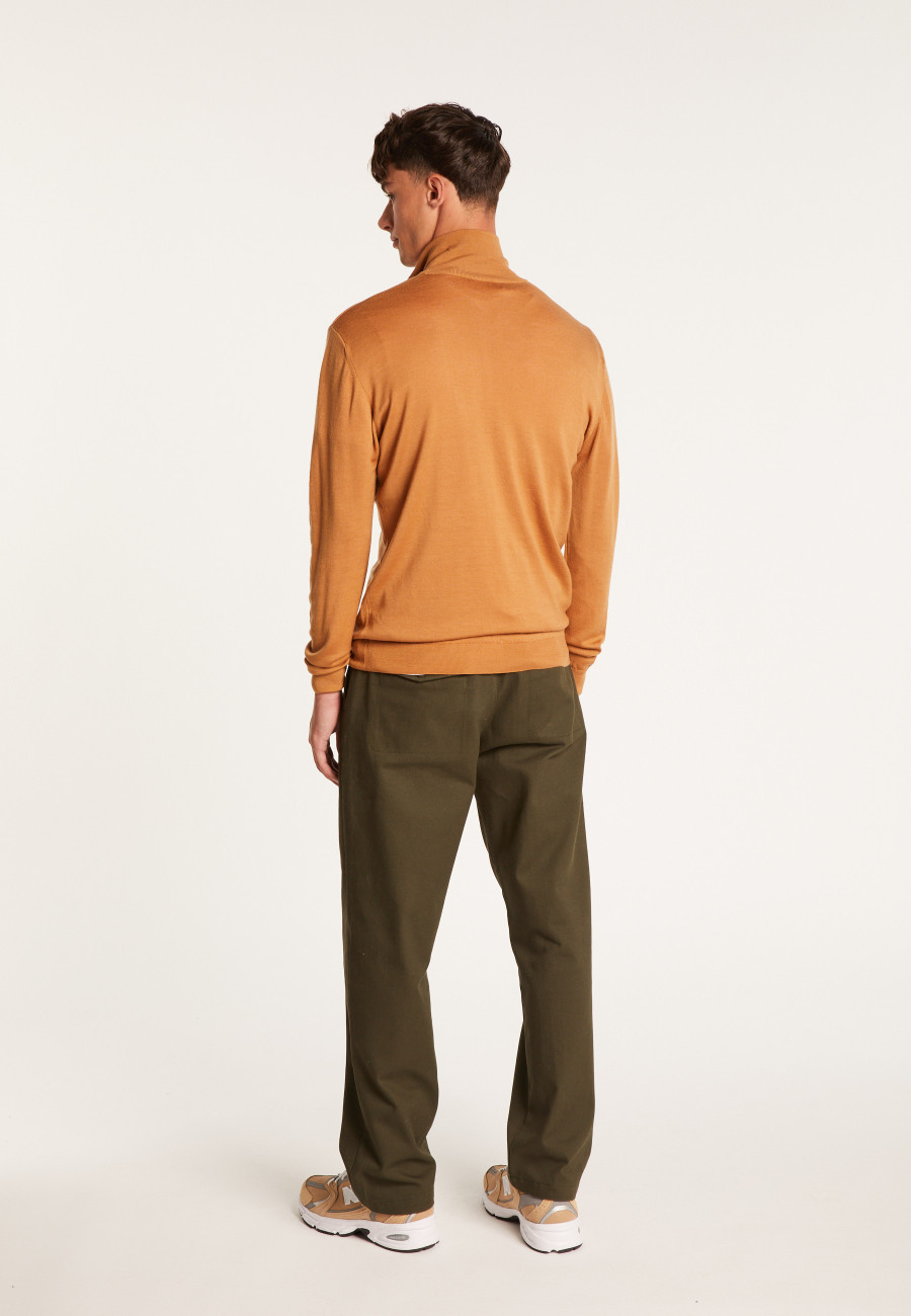 Gilet zippé en laine mérinos - Estian