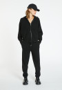Zipped hooded jacket in 100% cashmere GABIN