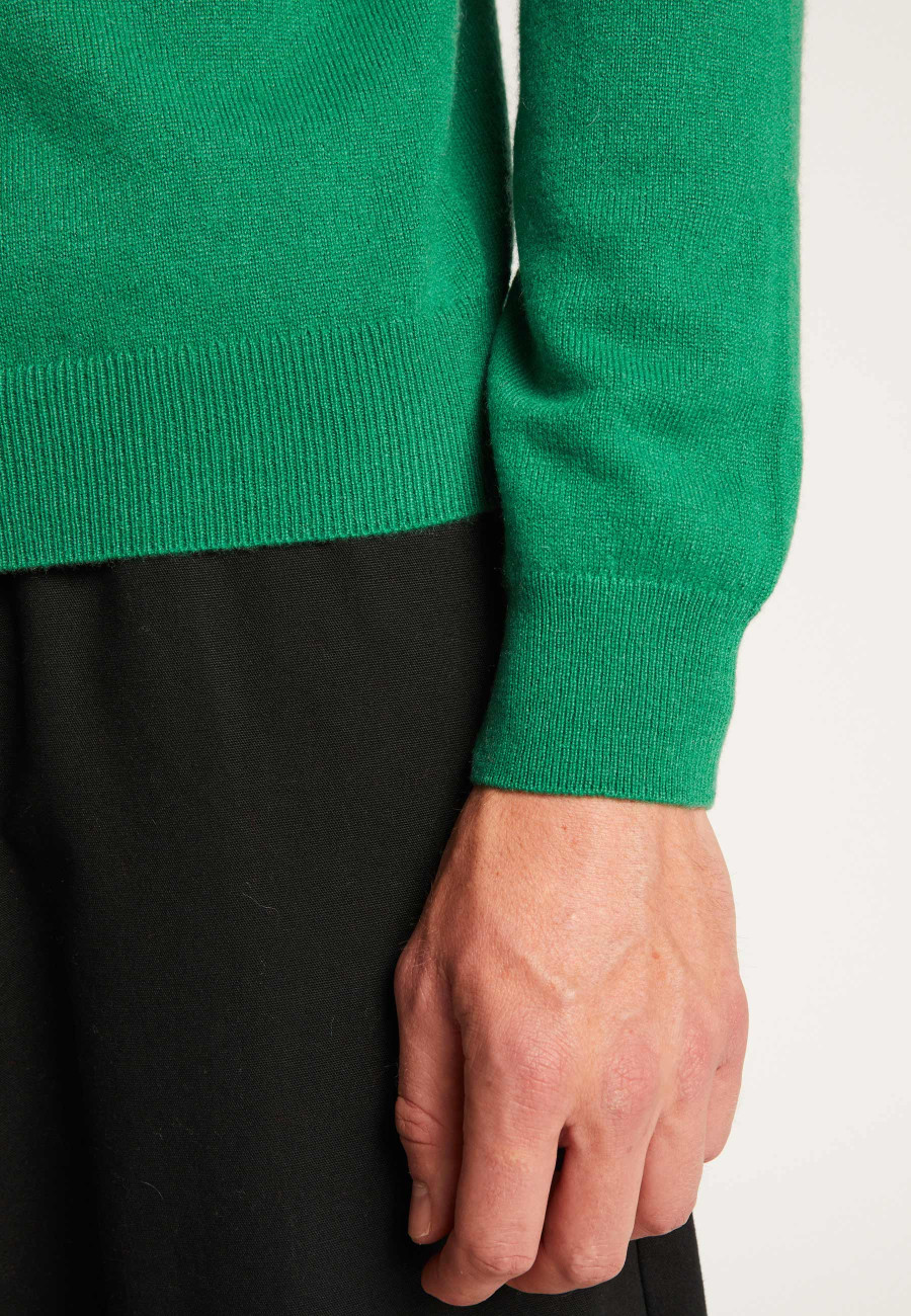 Suéter de cashmere com decote em V - Evann