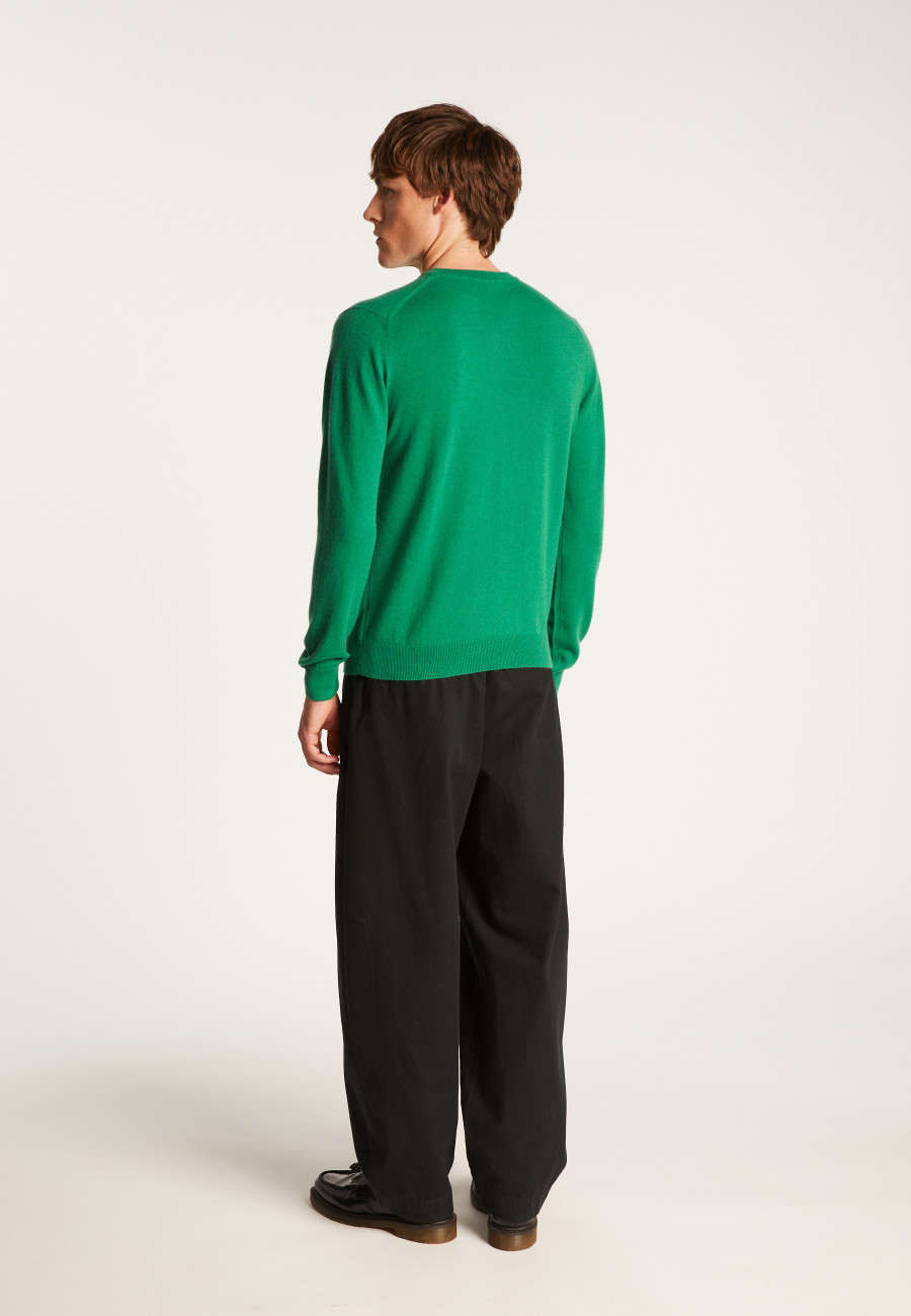 Suéter de cashmere com decote em V - Evann