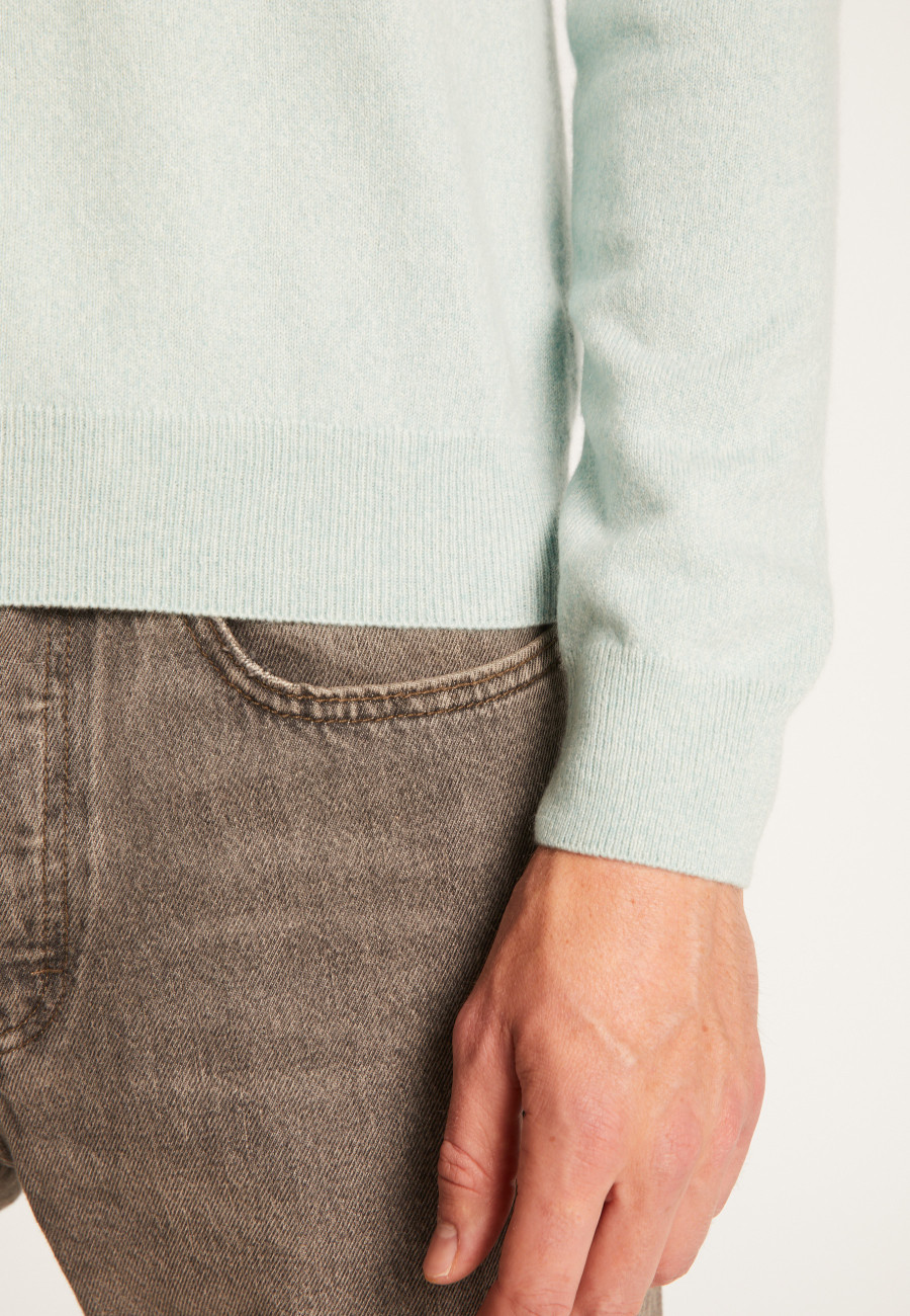 Suéter de cashmere com decote em V - Evann