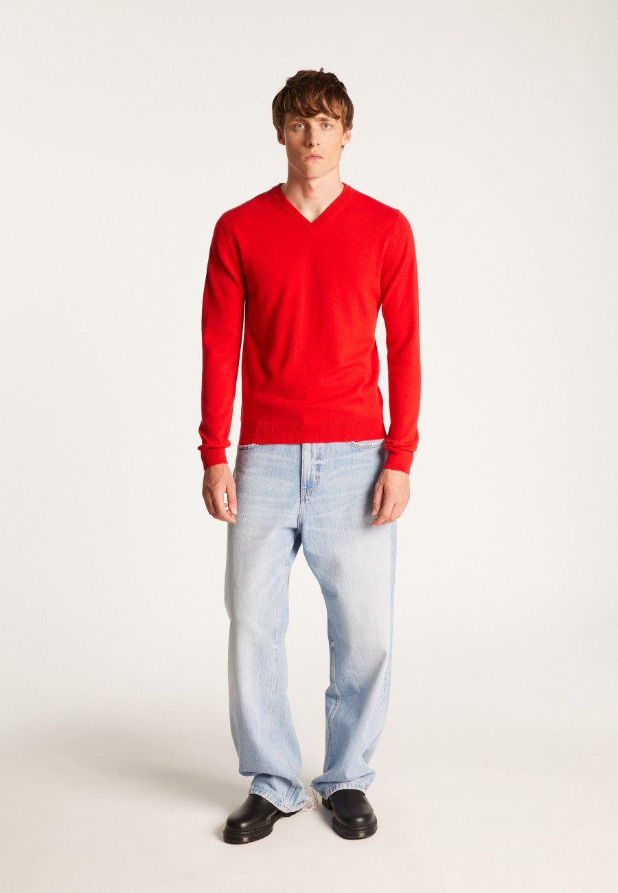 Cashmere V-Neck Sweater - Evann