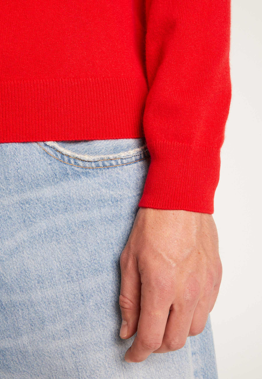 Suéter de cashmere com decote em V - Evann