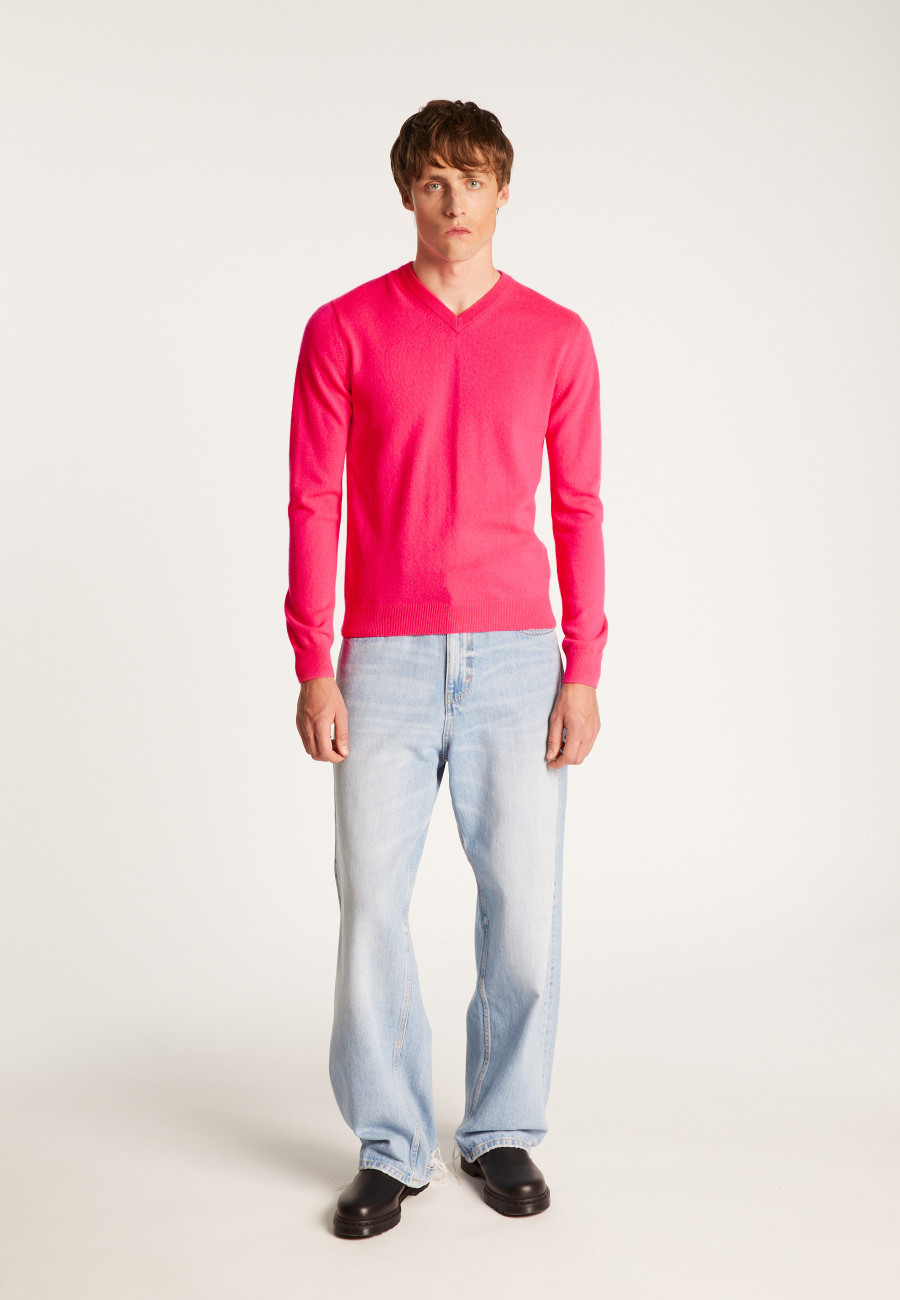 Cashmere V-Neck Sweater - Evann