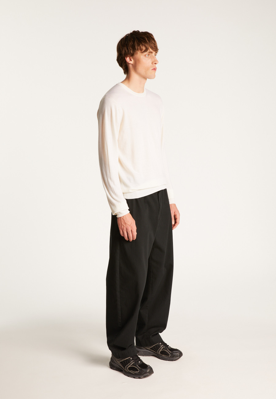 Suéter de lã merino com gola redonda - Eddie