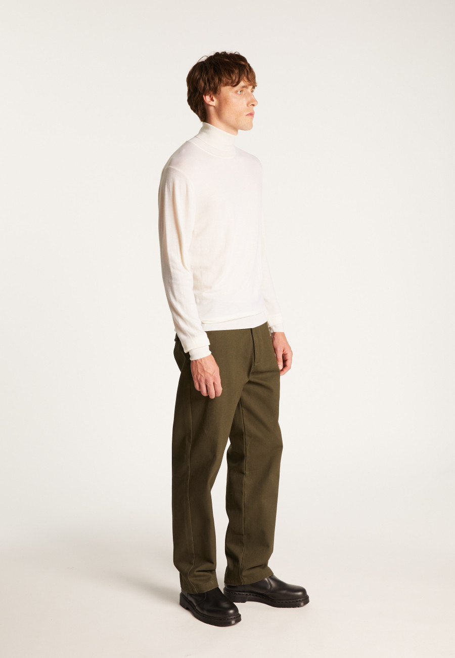 Merino Wool Turtleneck Sweater - Enzo