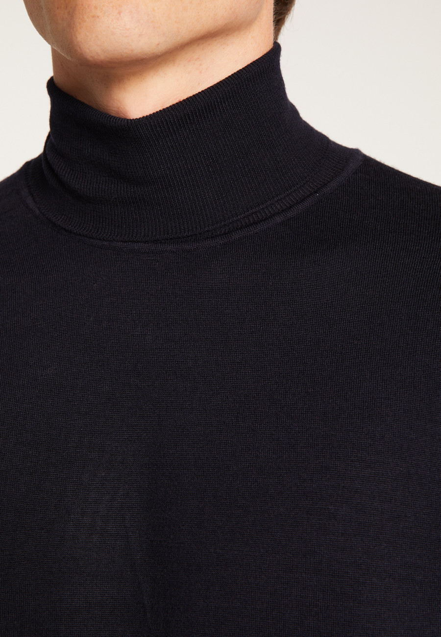 Merino Wool Turtleneck Sweater - Enzo