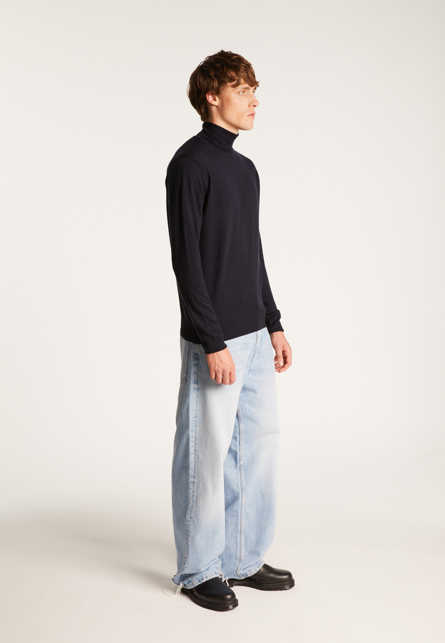 Merino Wool Turtleneck Sweater - Enzo