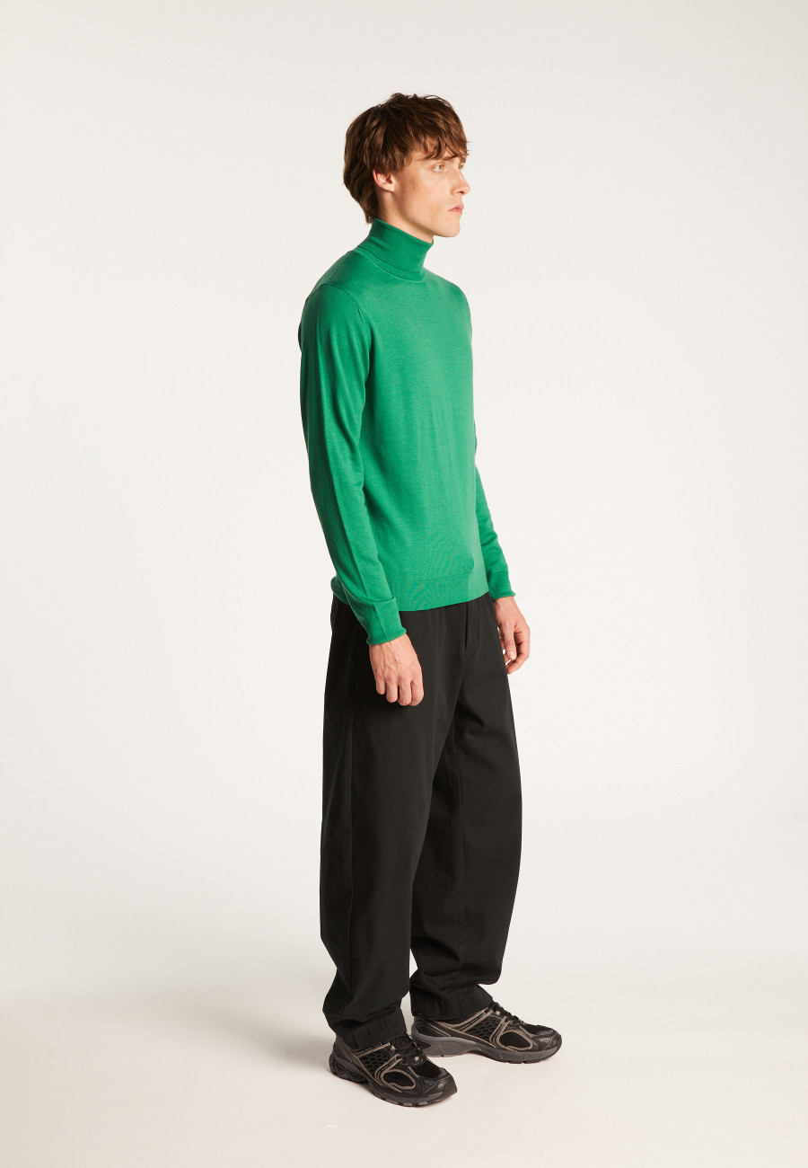 Merino Wool Turtleneck Sweater - Enzo