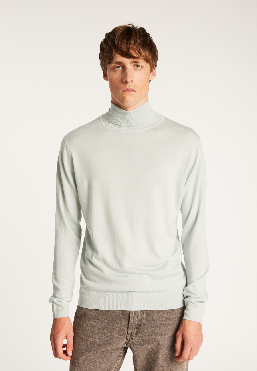 Merino Wool Turtleneck Sweater - Enzo