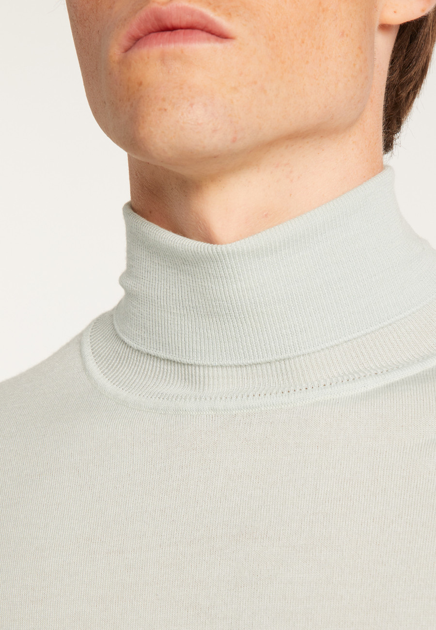 Merino Wool Turtleneck Sweater - Enzo