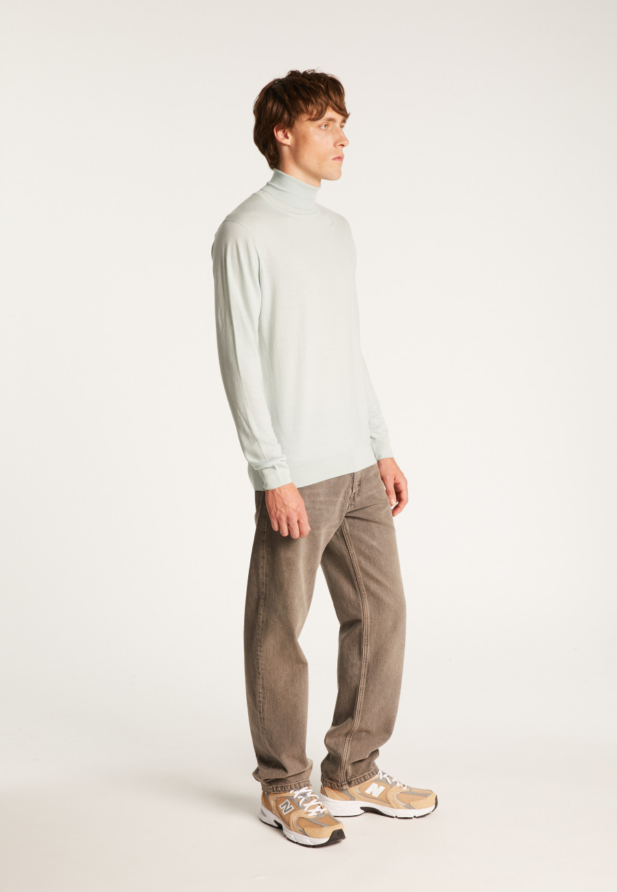 Merino Wool Turtleneck Sweater - Enzo