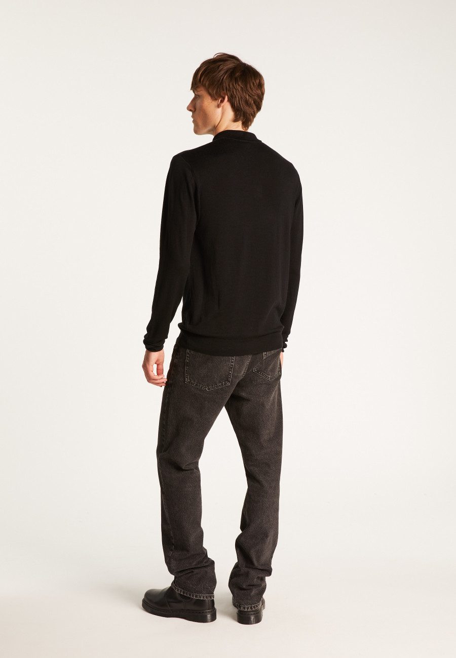Merino Wool Polo Neck Sweater - Eni