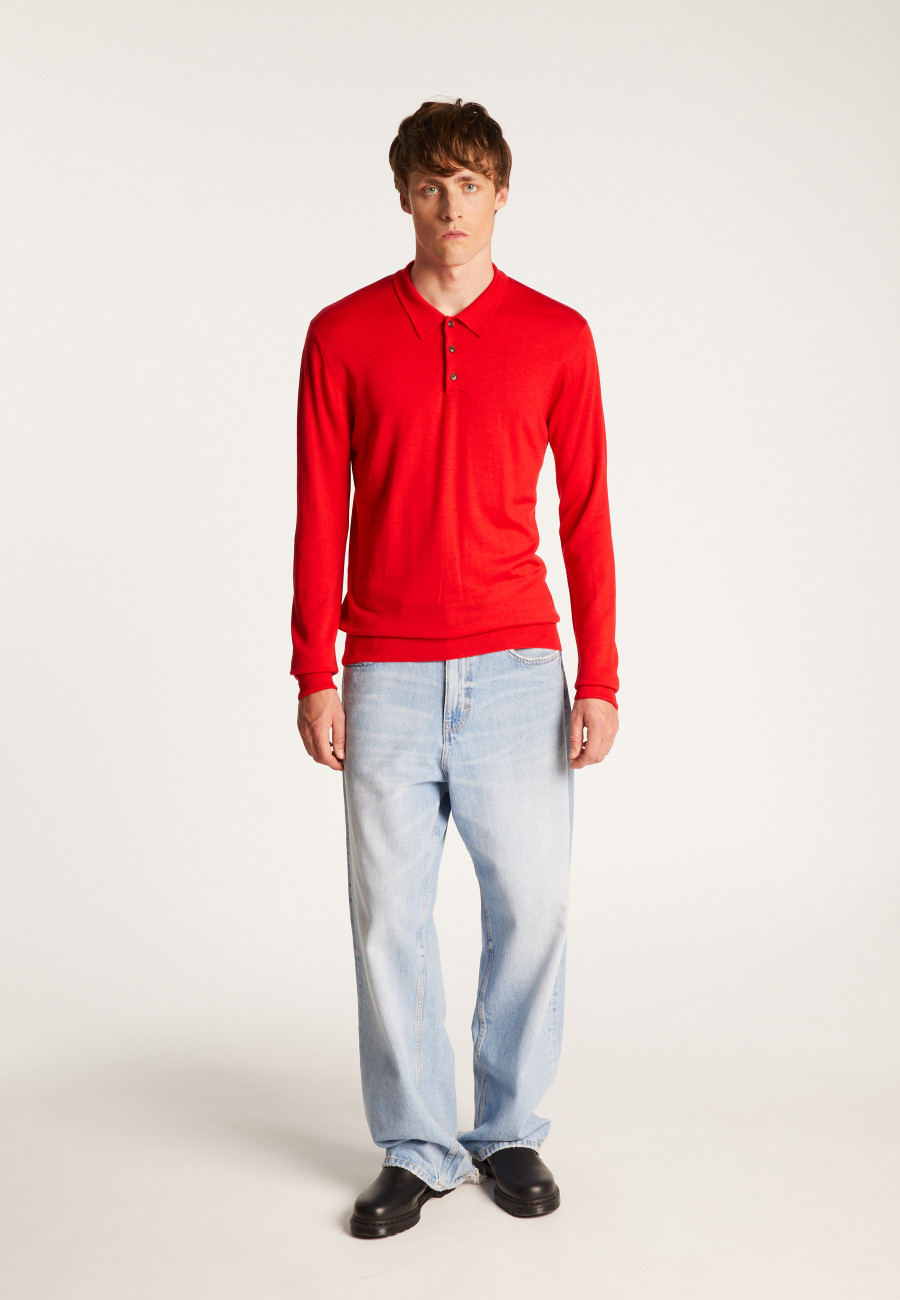 Merino Wool Polo Neck Sweater - Eni