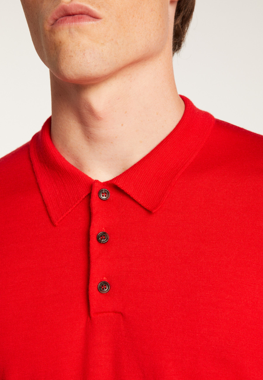 Merino Wool Polo Neck Sweater - Eni