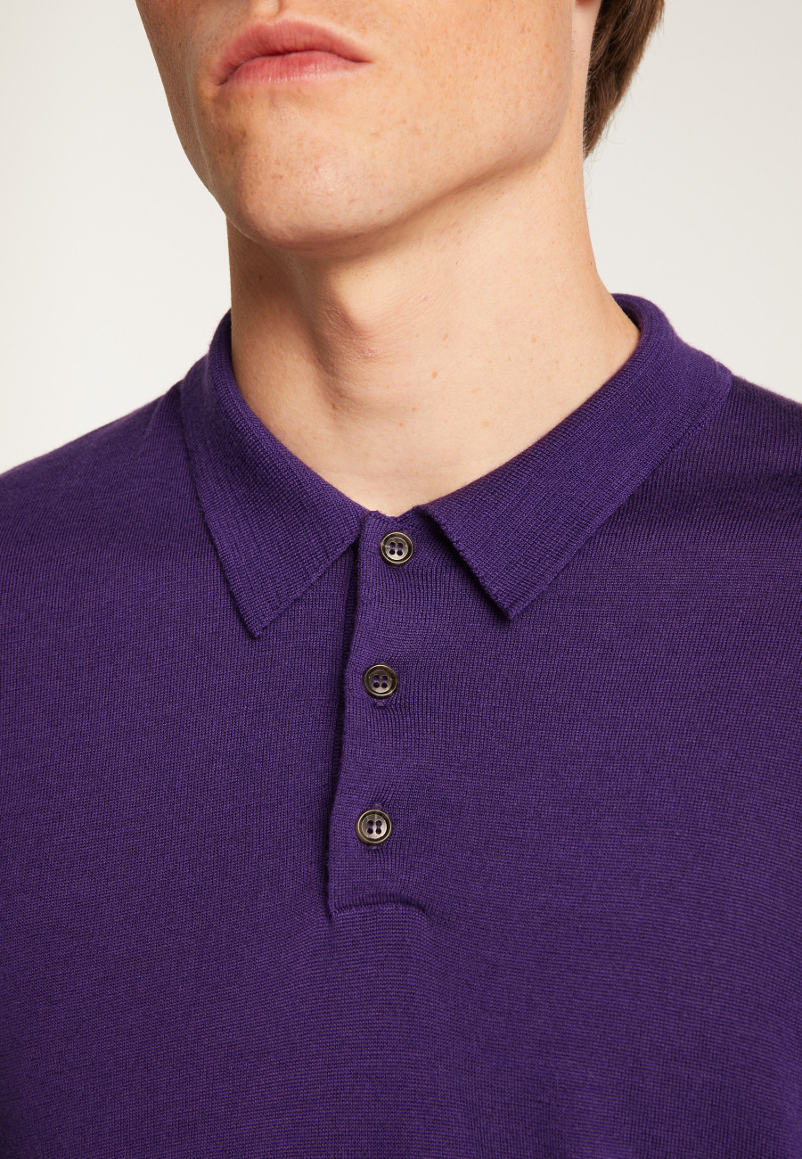 Merino Wool Polo Neck Sweater - Eni