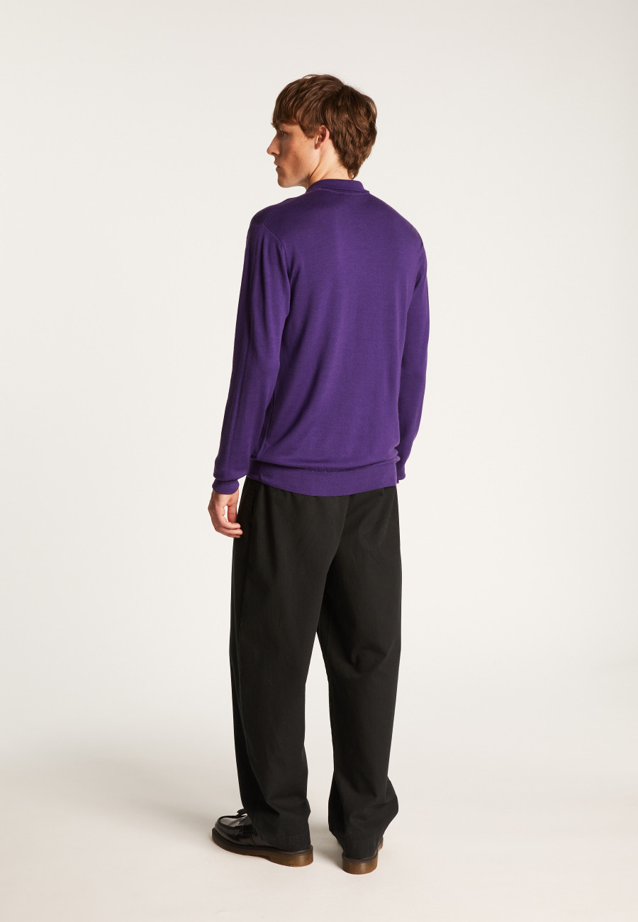 Merino Wool Polo Neck Sweater - Eni