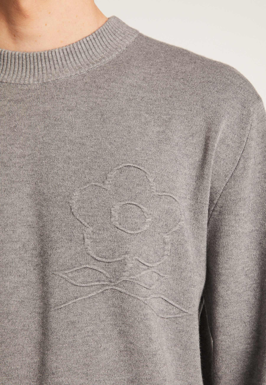 Technical wool logo sweater - Thimothée
