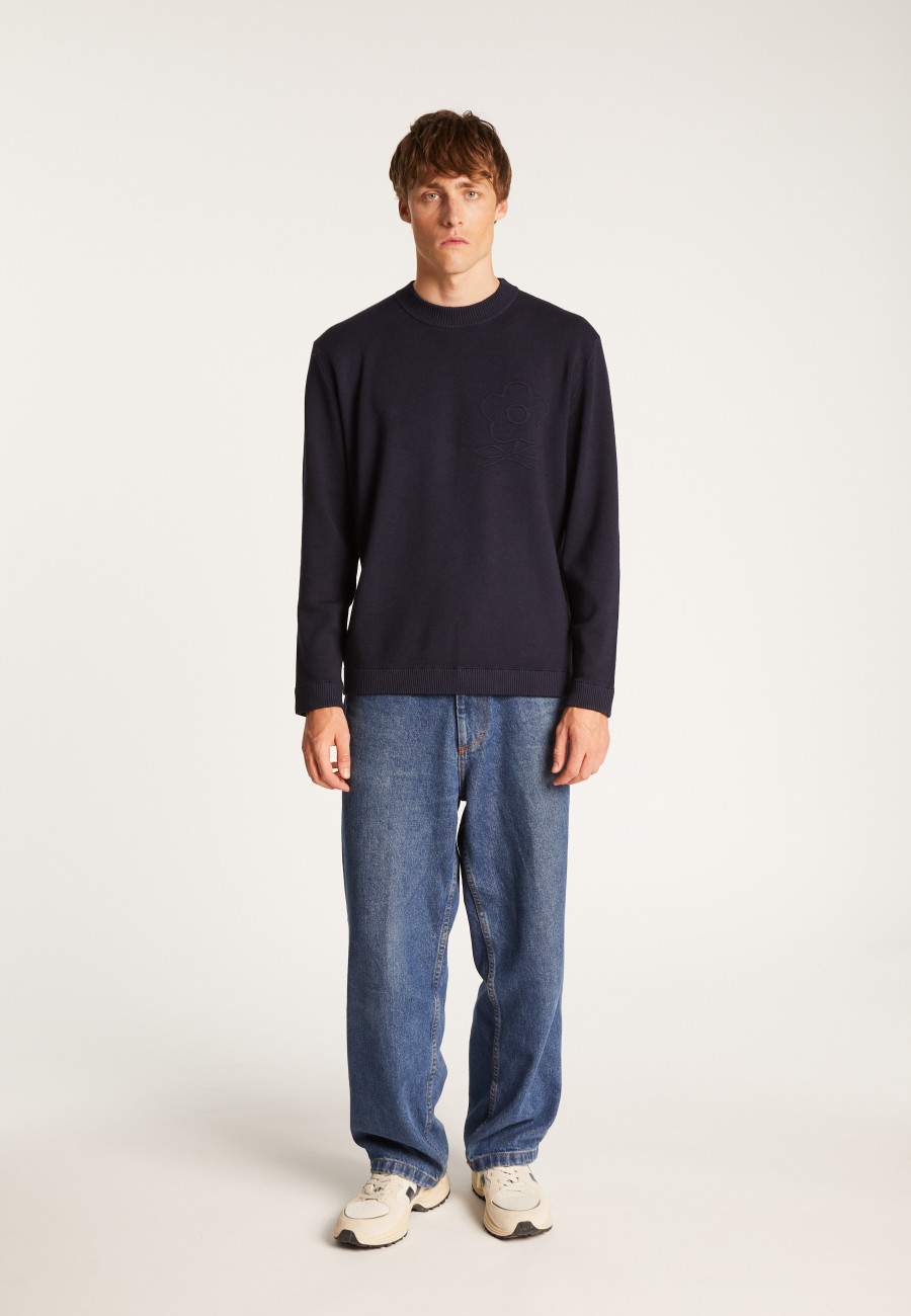 Technical wool logo sweater - Thimothée