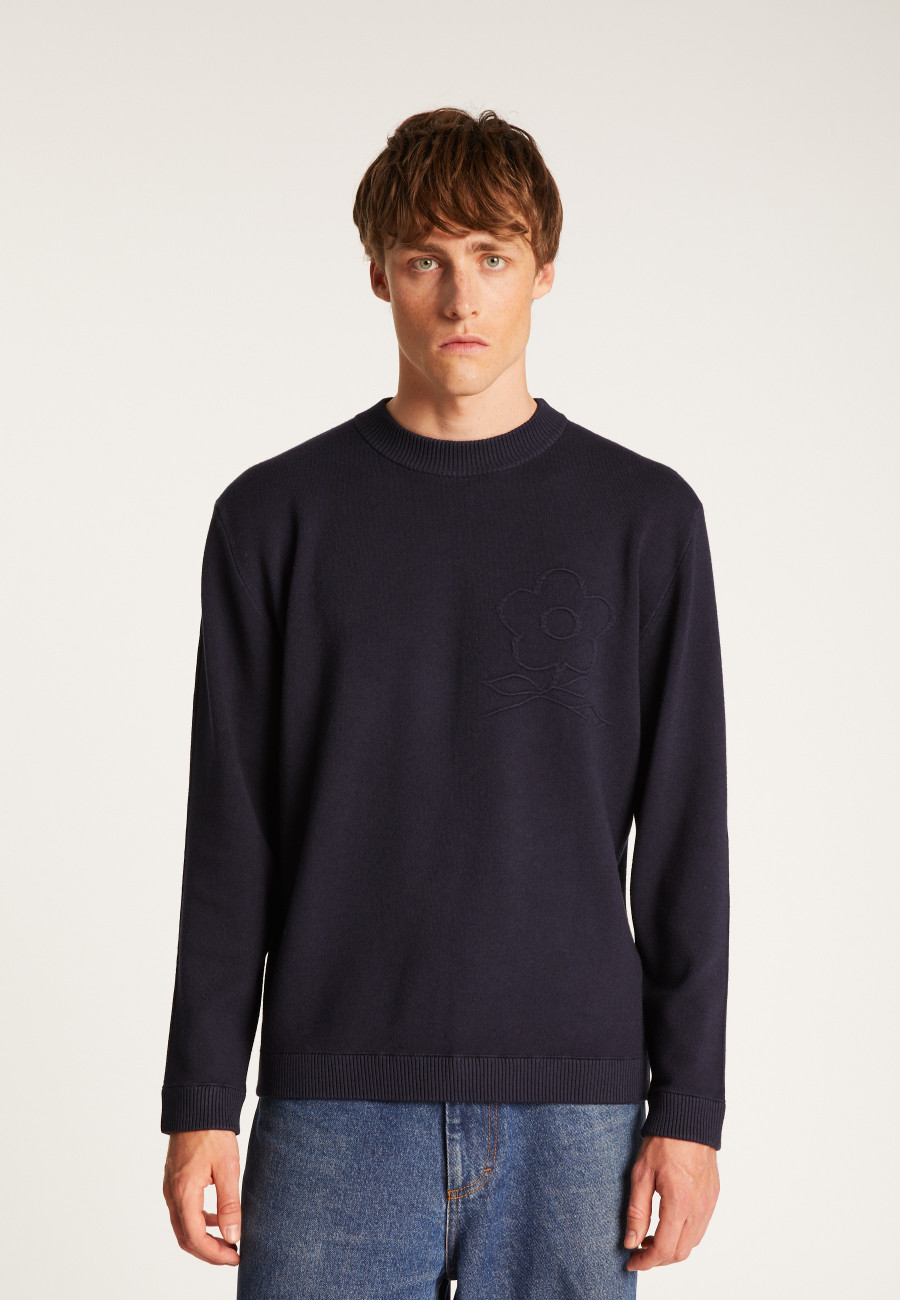 Technical wool logo sweater - Thimothée