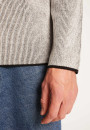 Pull col rond en laine velours  - Tino