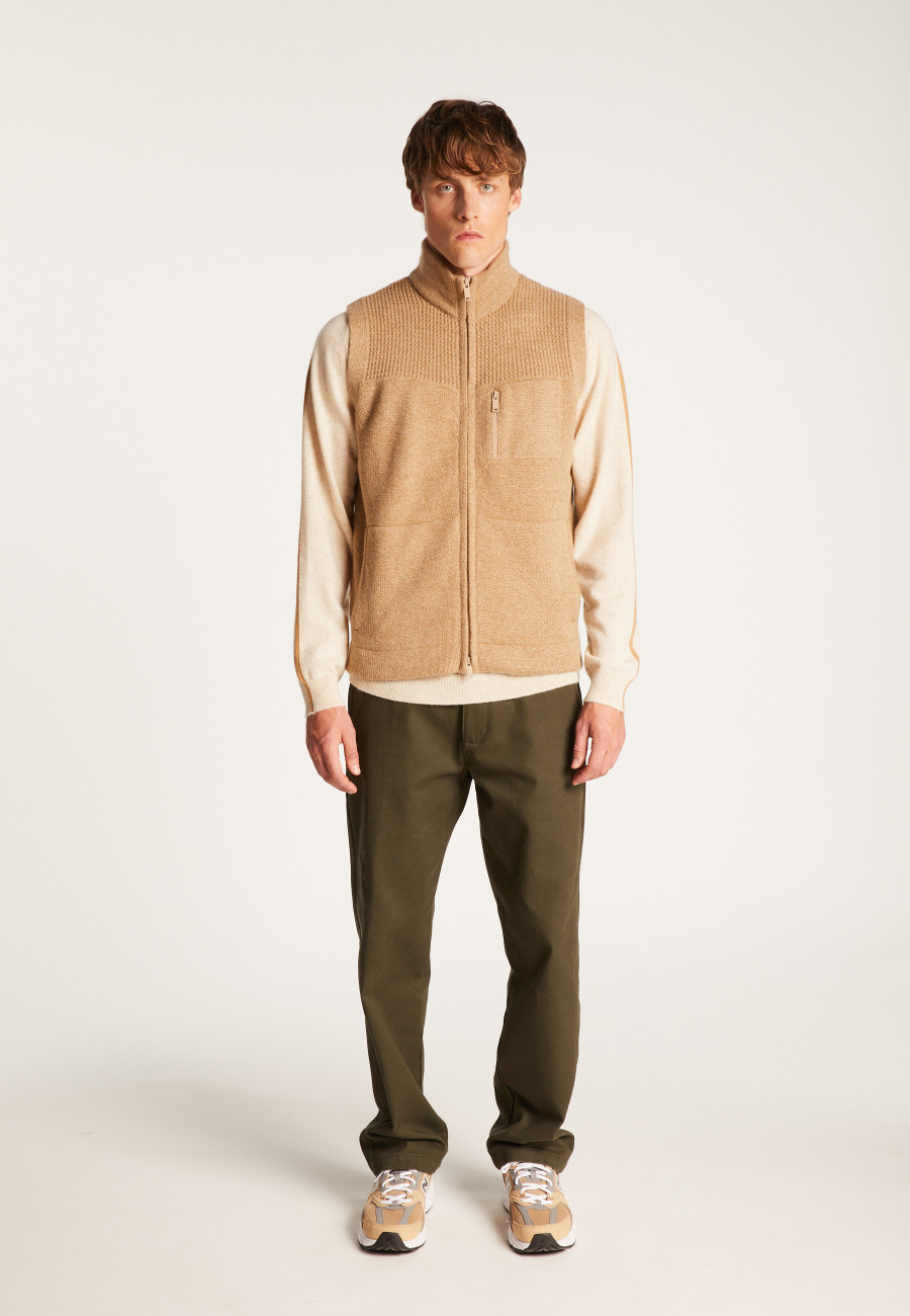 Jaqueta sem mangas de lã e caxemira - Thula