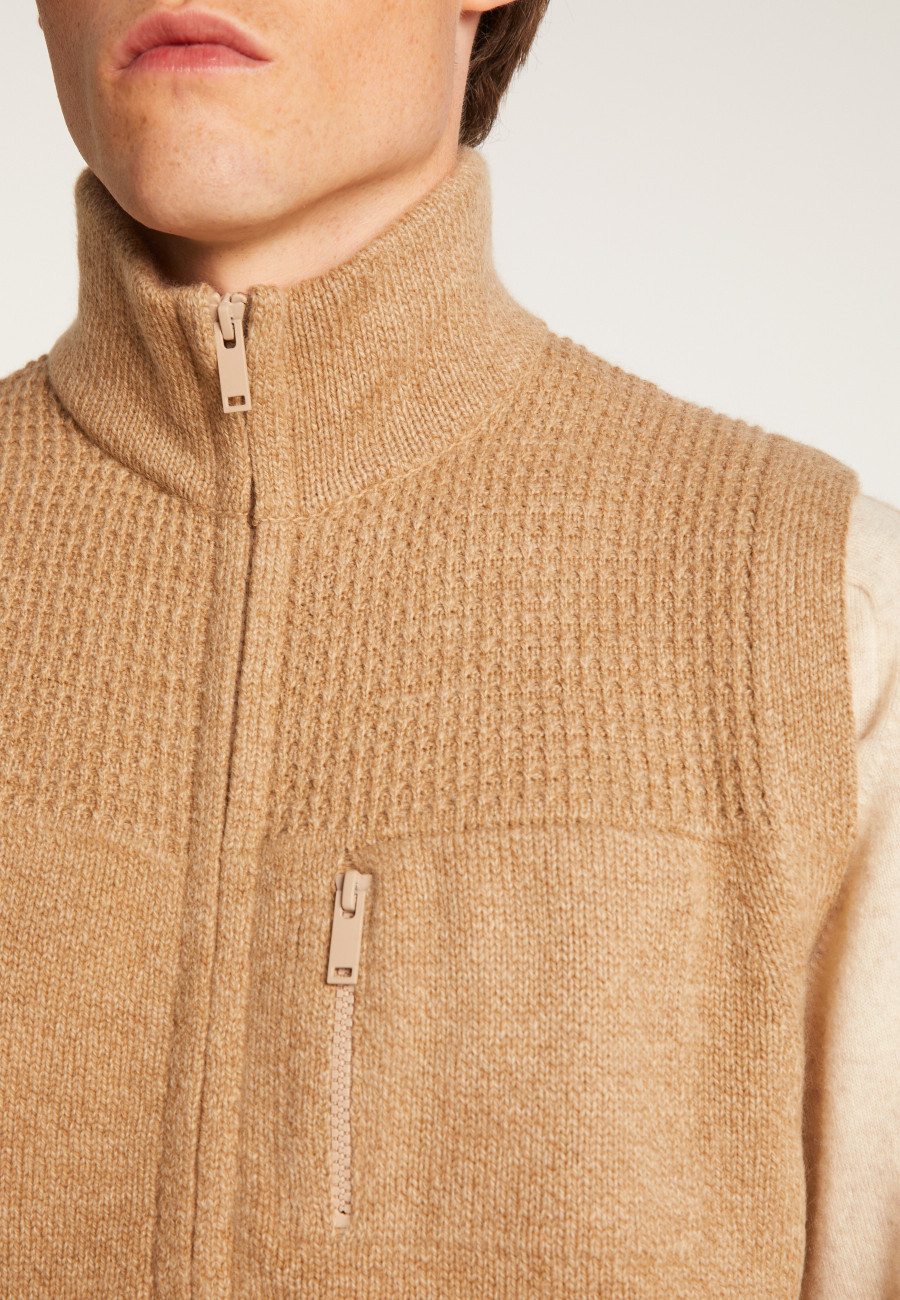 Jaqueta sem mangas de lã e caxemira - Thula