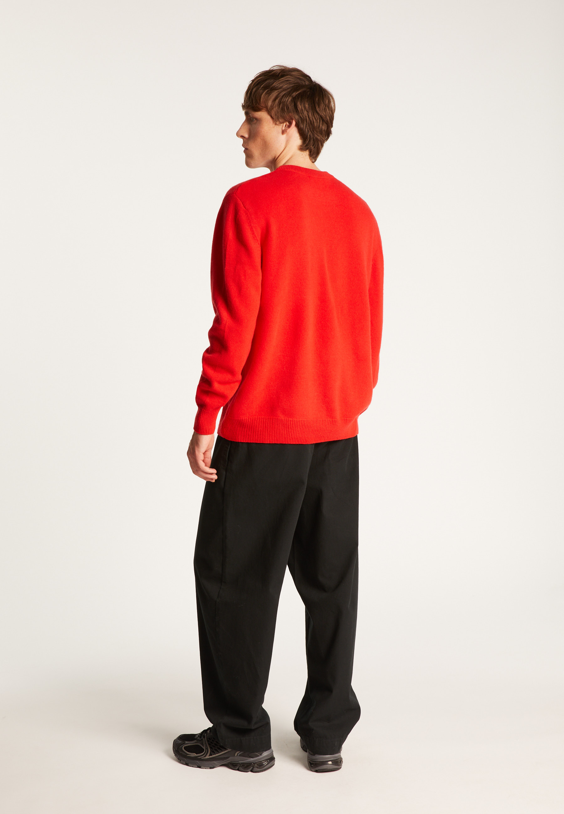 Pull col rond en laine mérinos  - Thomas