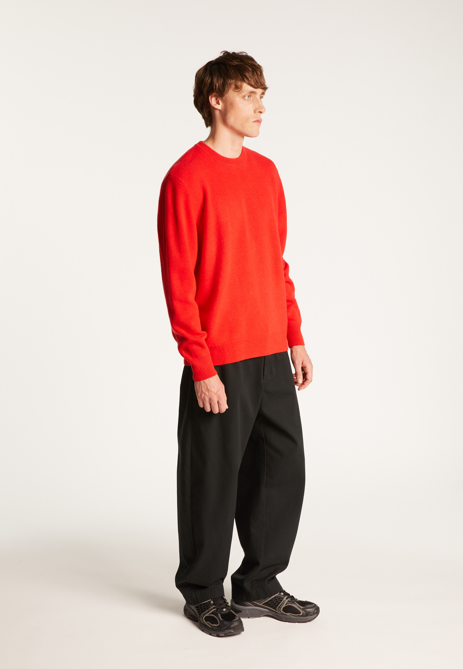 Pull col rond en laine mérinos  - Thomas