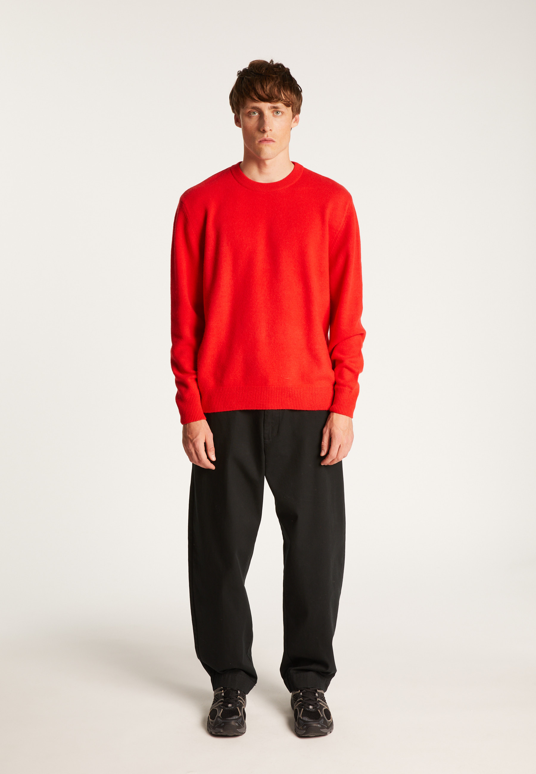 Pull col rond en laine mérinos  - Thomas