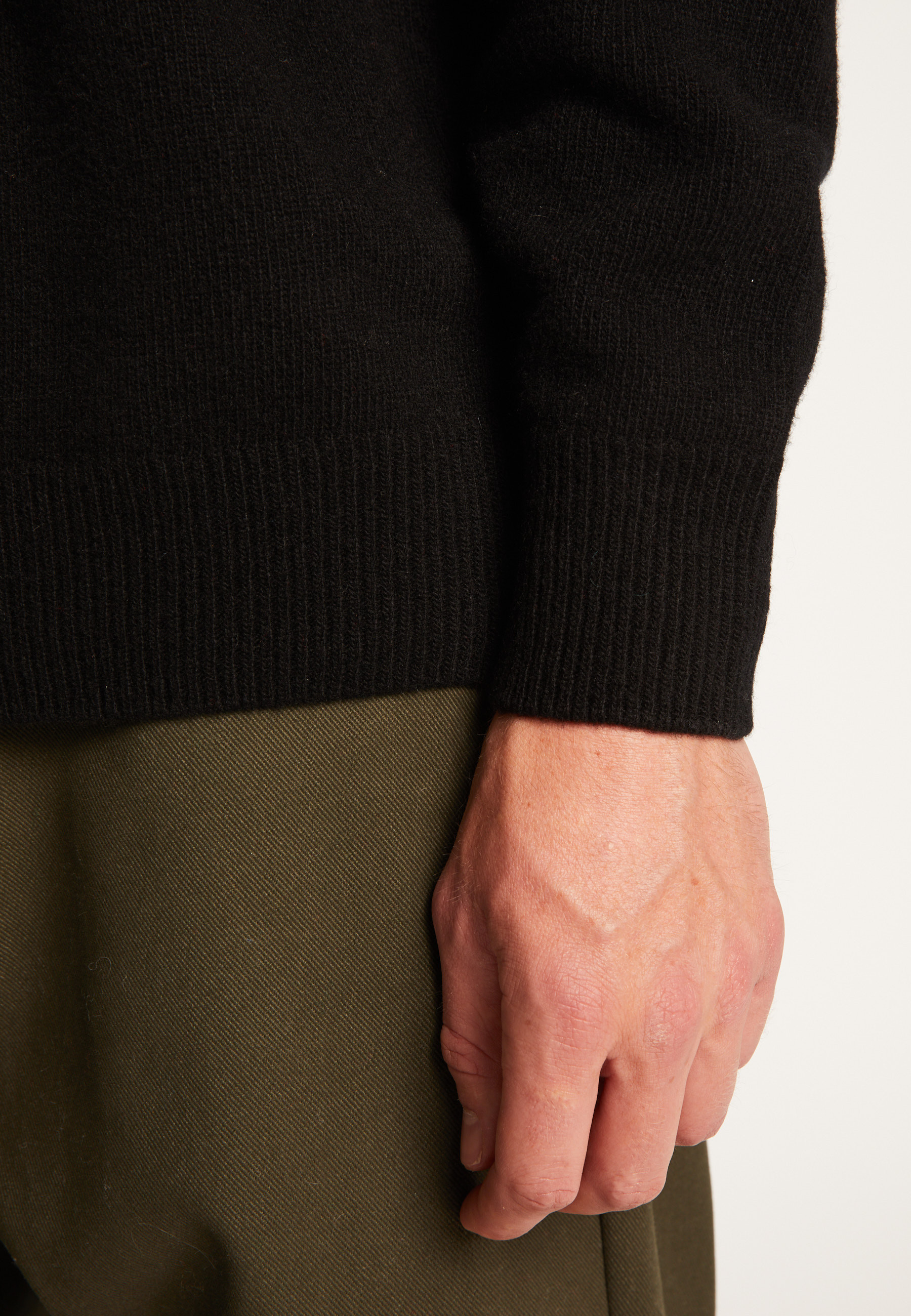 Pull col rond en laine mérinos  - Thomas
