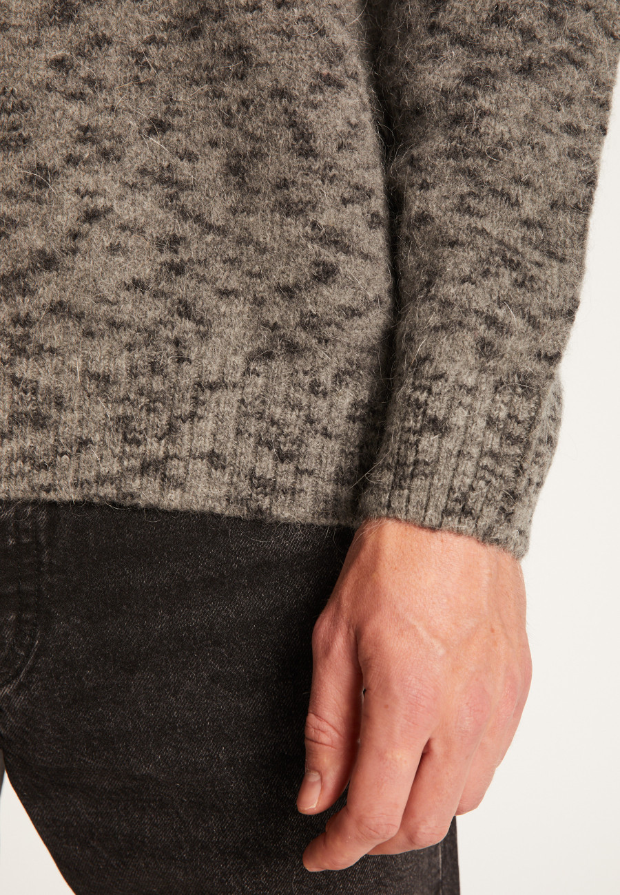 Suéter de gola redonda em mohair - Tex