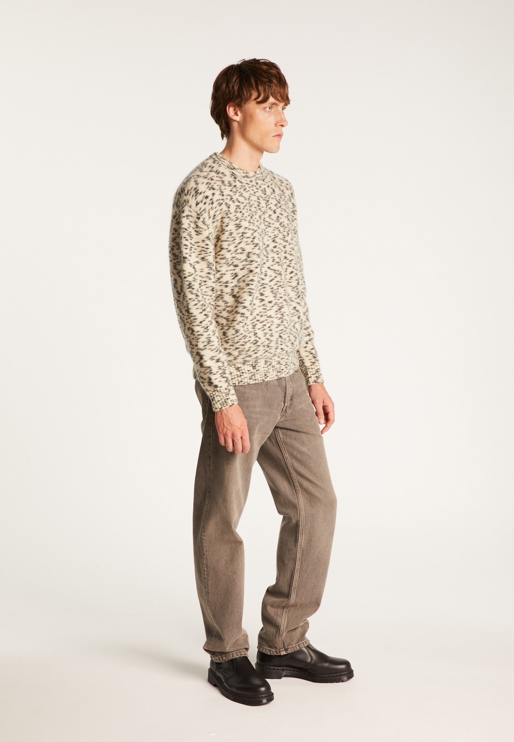 Pull col rond en mohair  - Tex