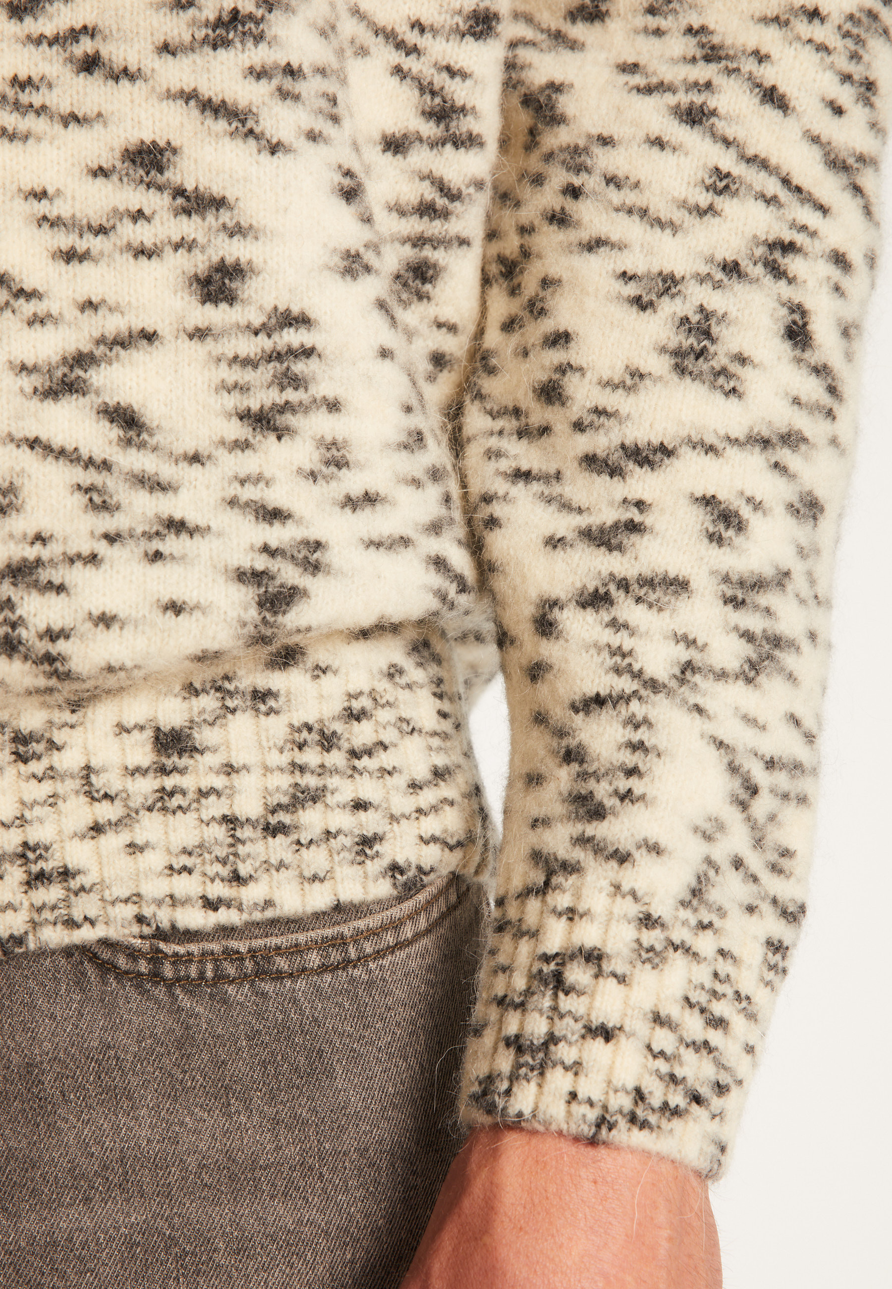 Pull col rond en mohair  - Tex