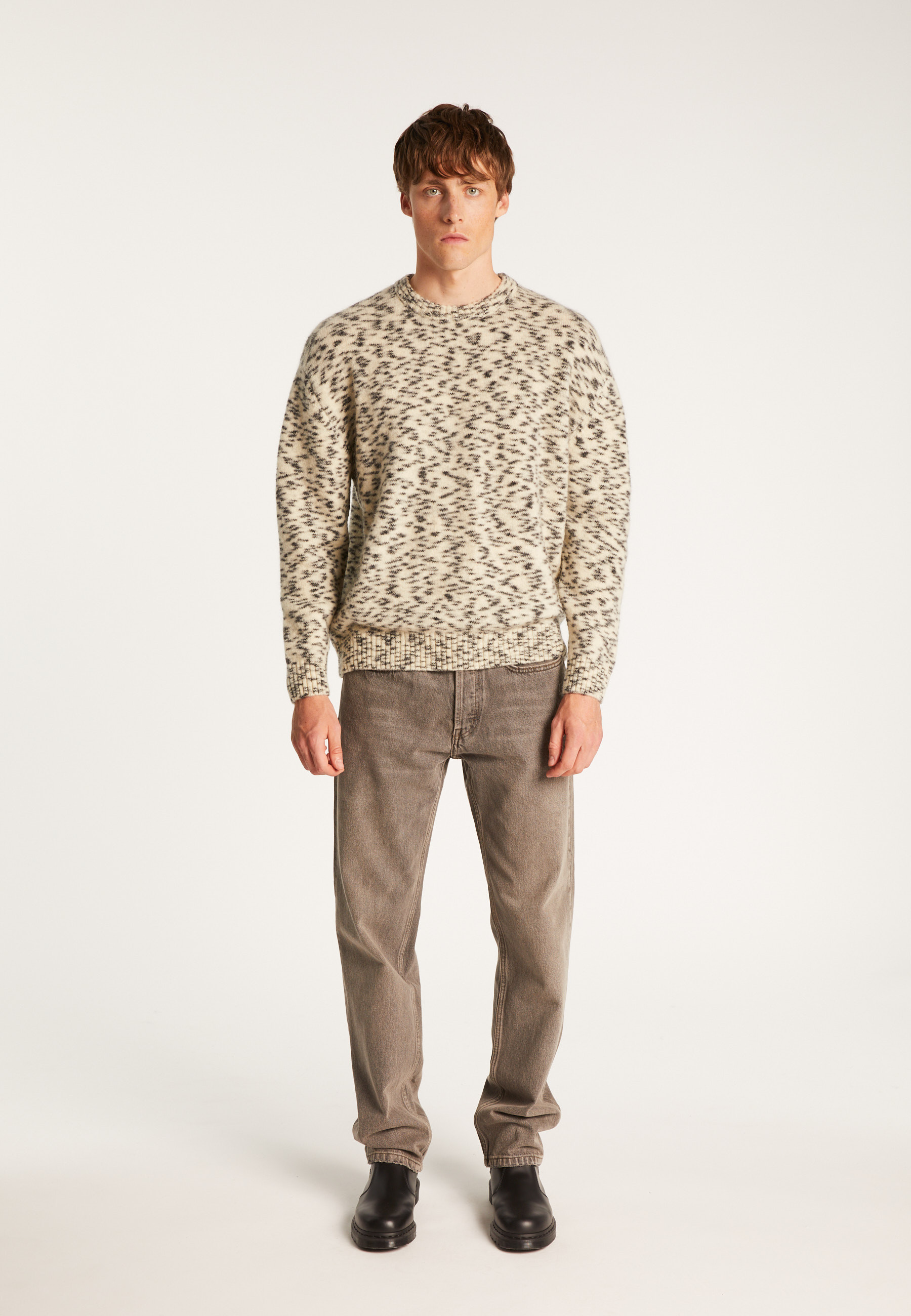 Pull col rond en mohair  - Tex
