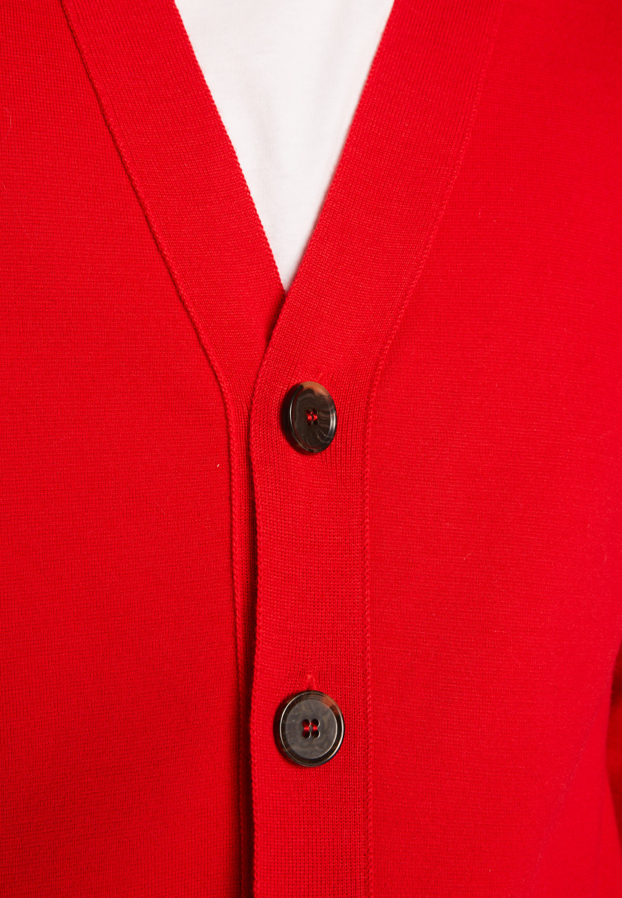 Colete de lã merino com botões - Ezra