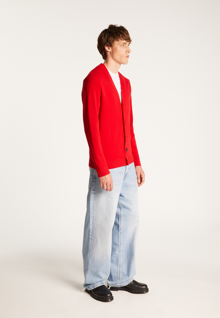 Colete de lã merino com botões - Ezra