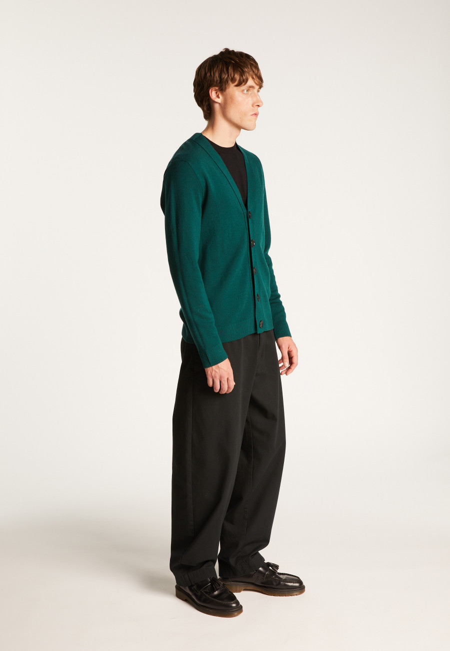 Colete de lã merino com botões - Ezra