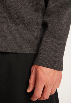 Two-tone merino wool buttoned vest - Tao