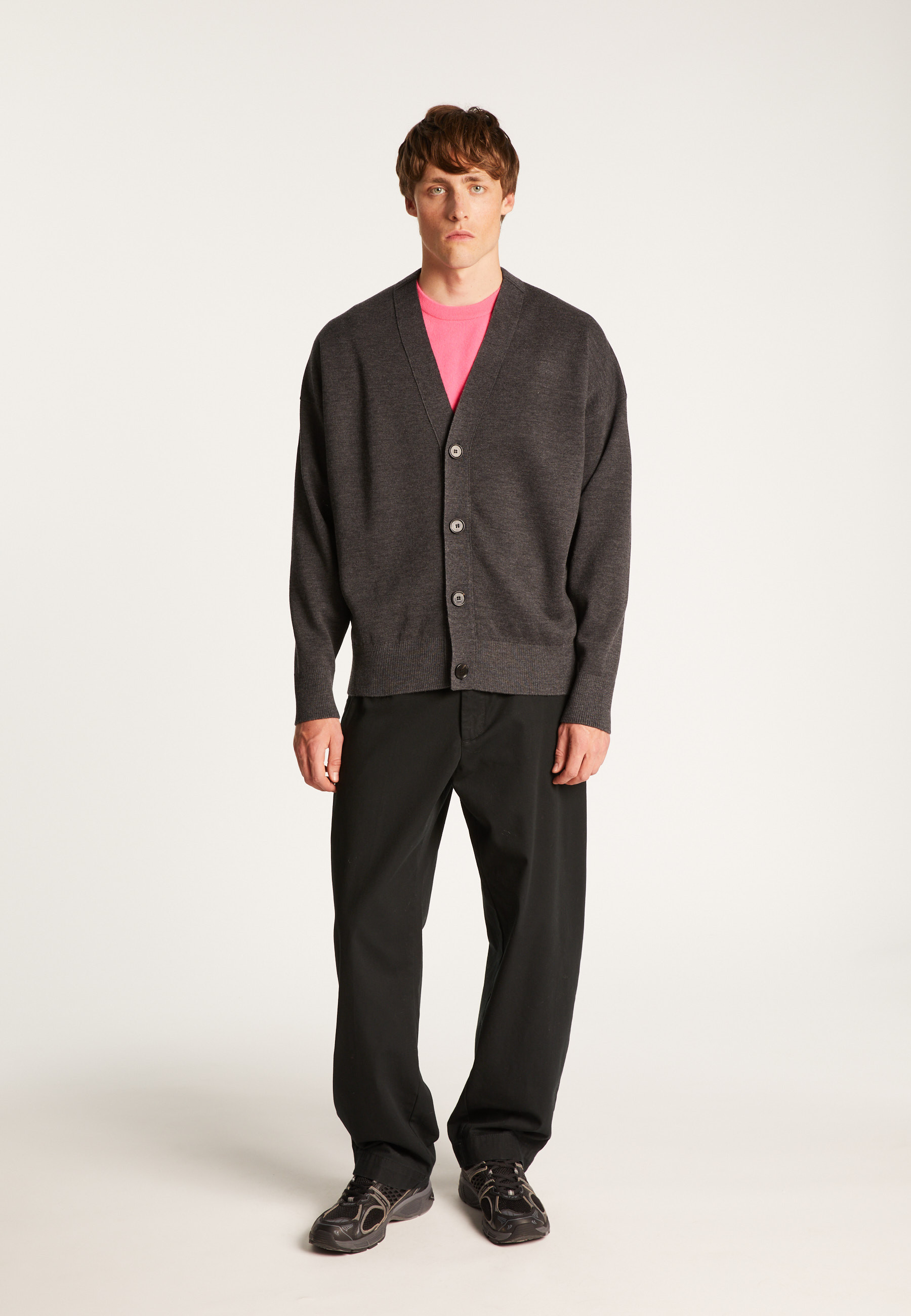 Two-tone merino wool buttoned vest - Tao