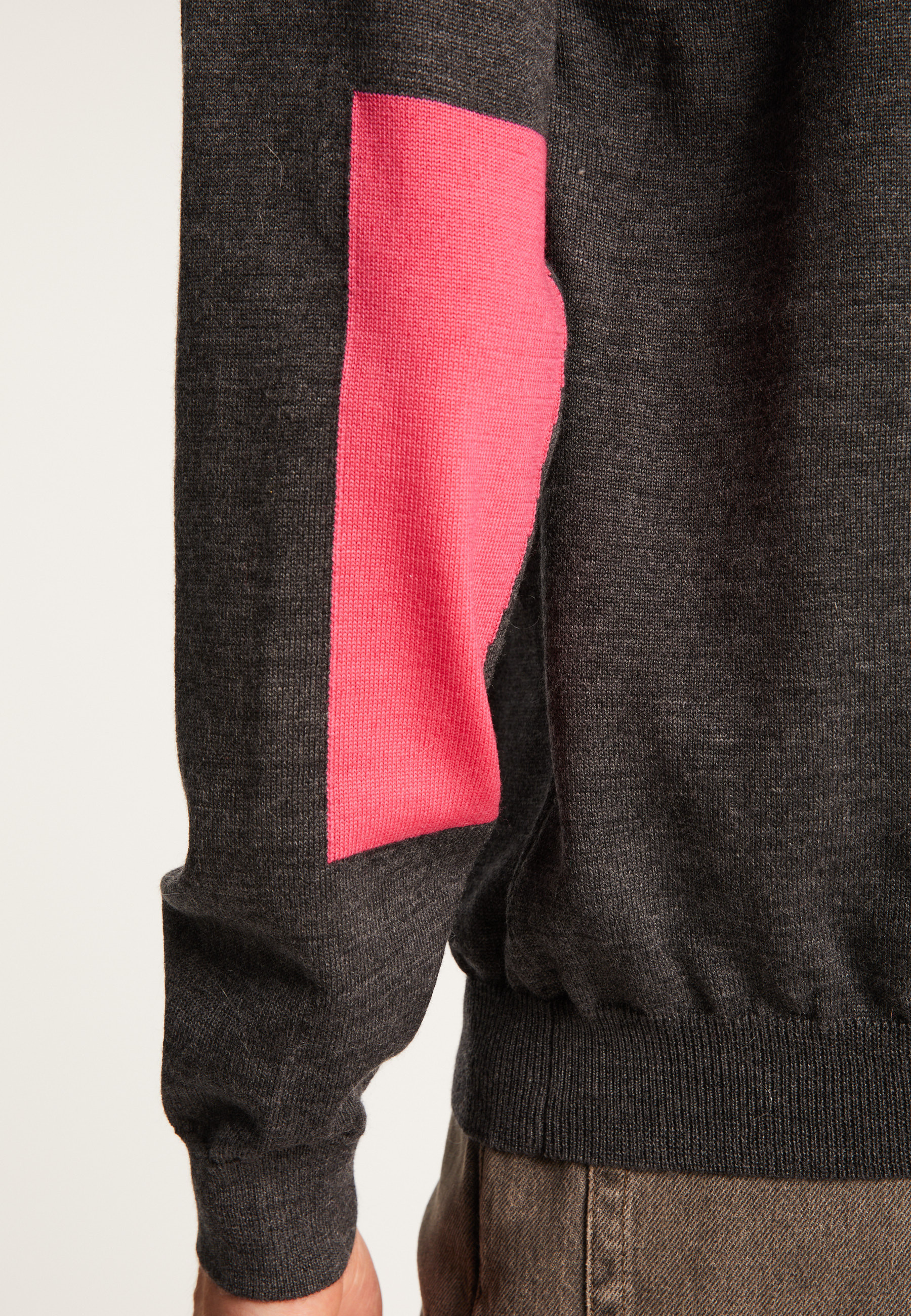 Pull col rond en laine mérinos  - Thierry