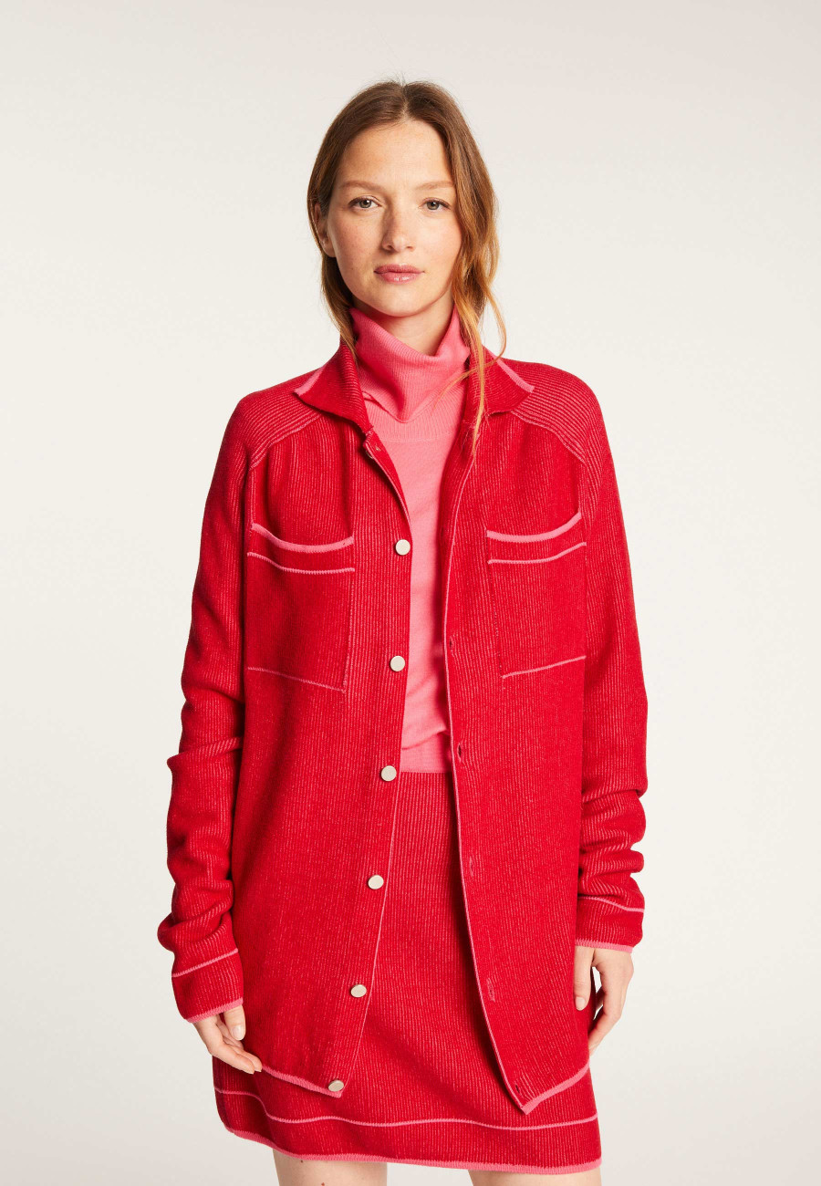 Sobrecamisa unissex de lã e veludo - Timeo