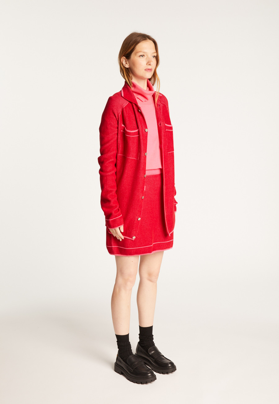 Sobrecamisa unissex de lã e veludo - Timeo