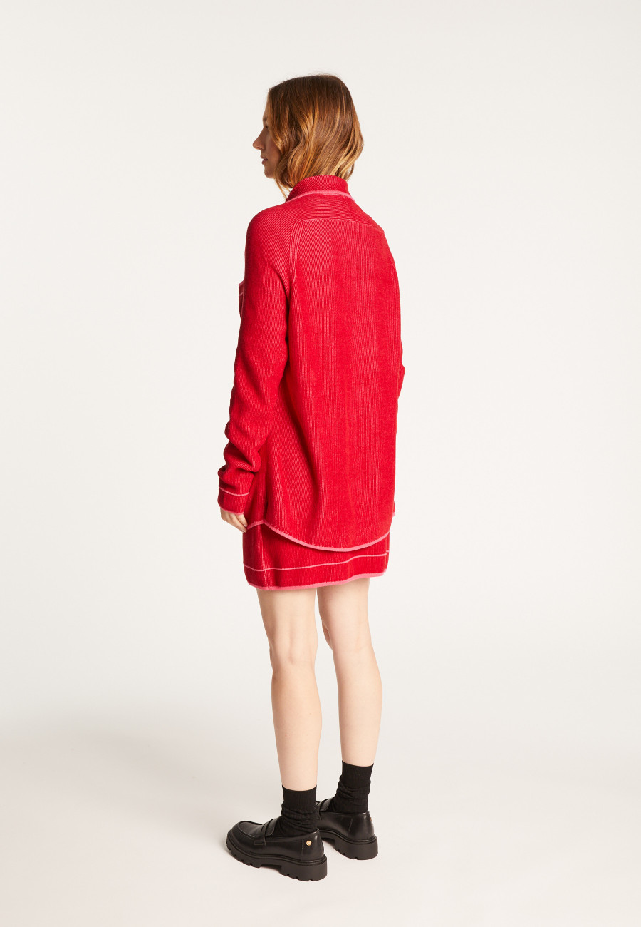 Sobrecamisa unissex de lã e veludo - Timeo