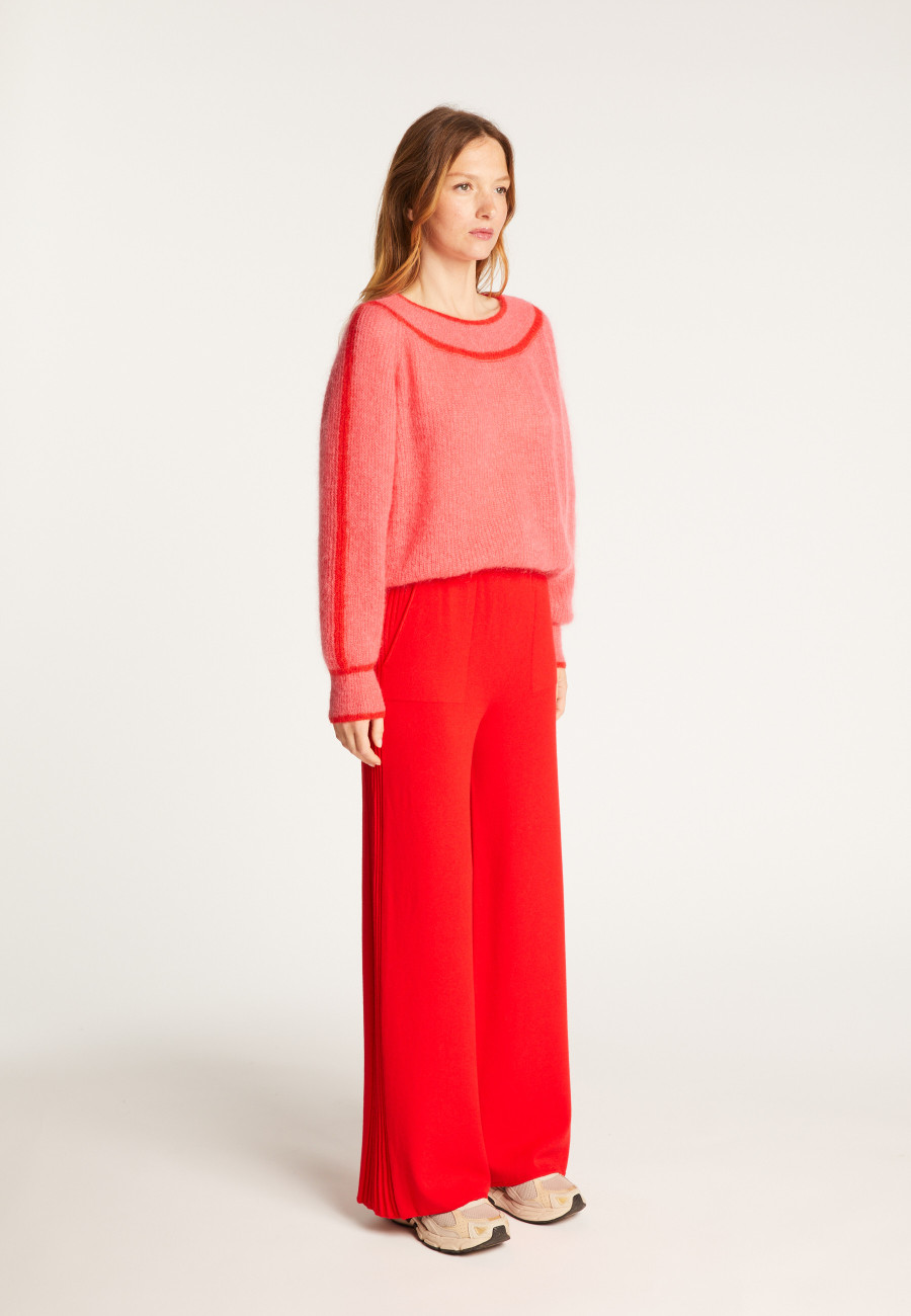 Pantalon en laine mélangée - Rebecca