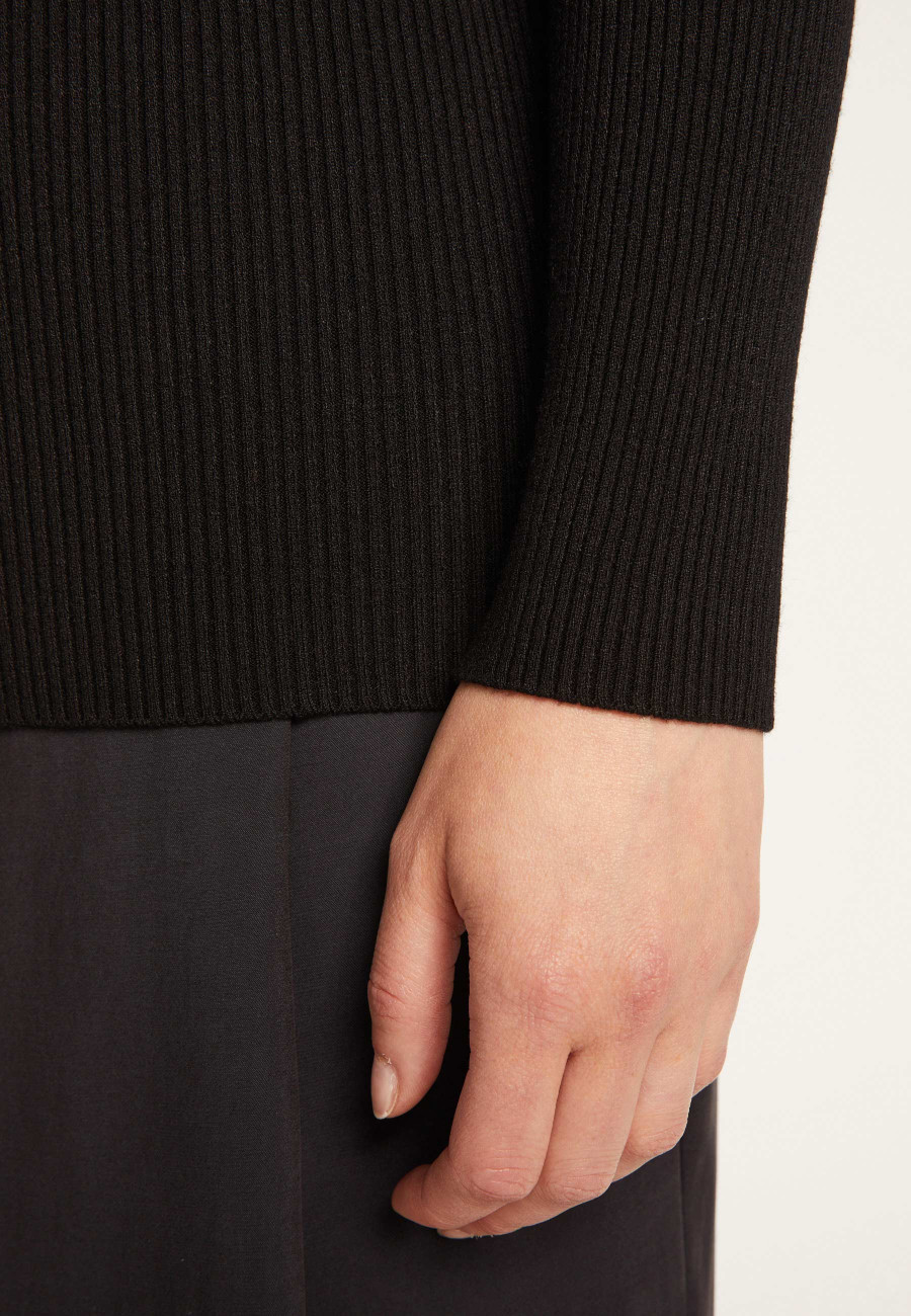 Pull col montant en laine mélangée - Reagan