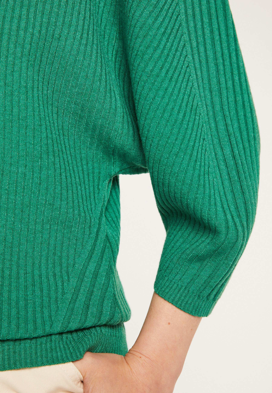 Suéter de lã mista com mangas bufantes - Rooney