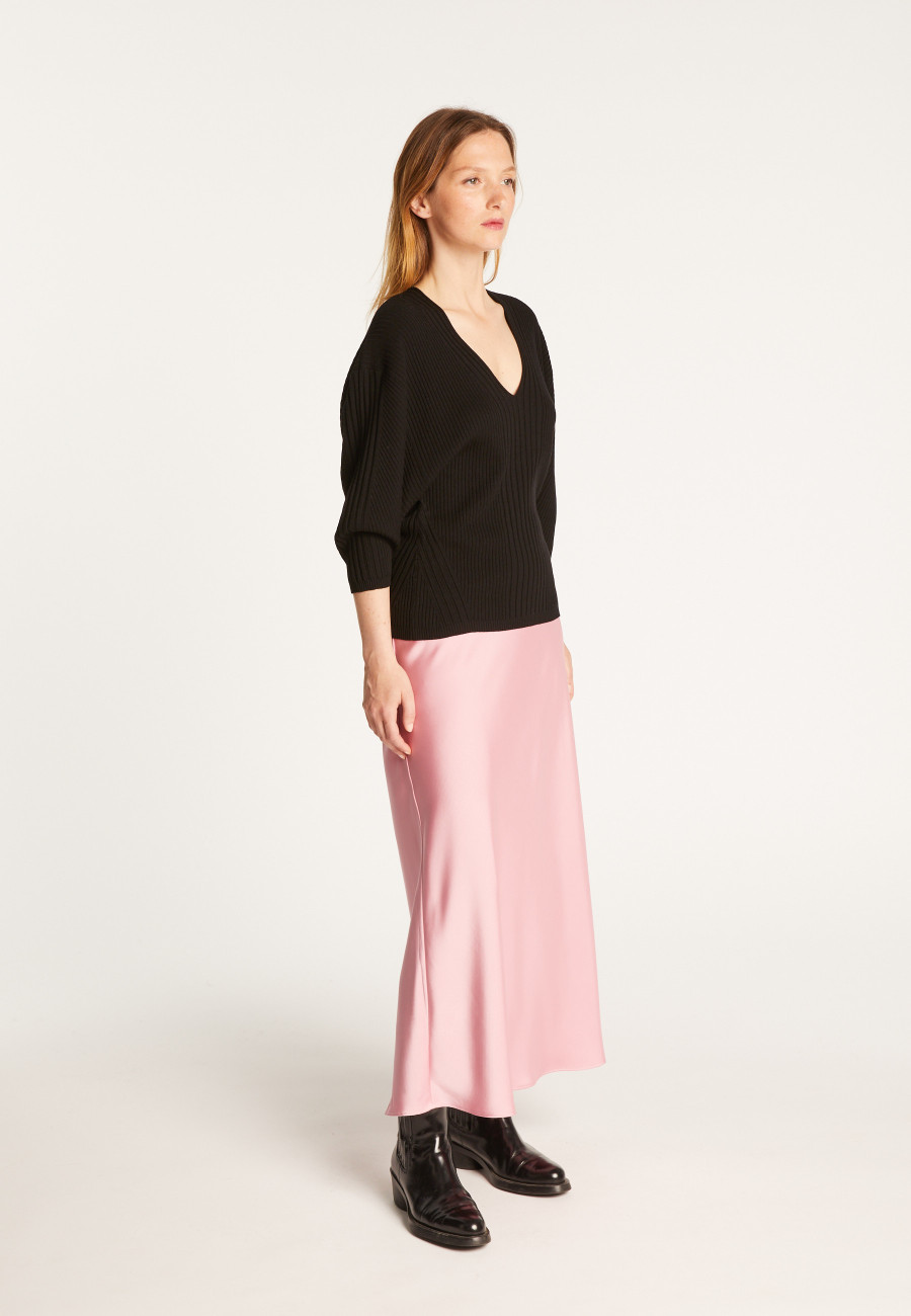 Suéter de lã mista com mangas bufantes - Rooney