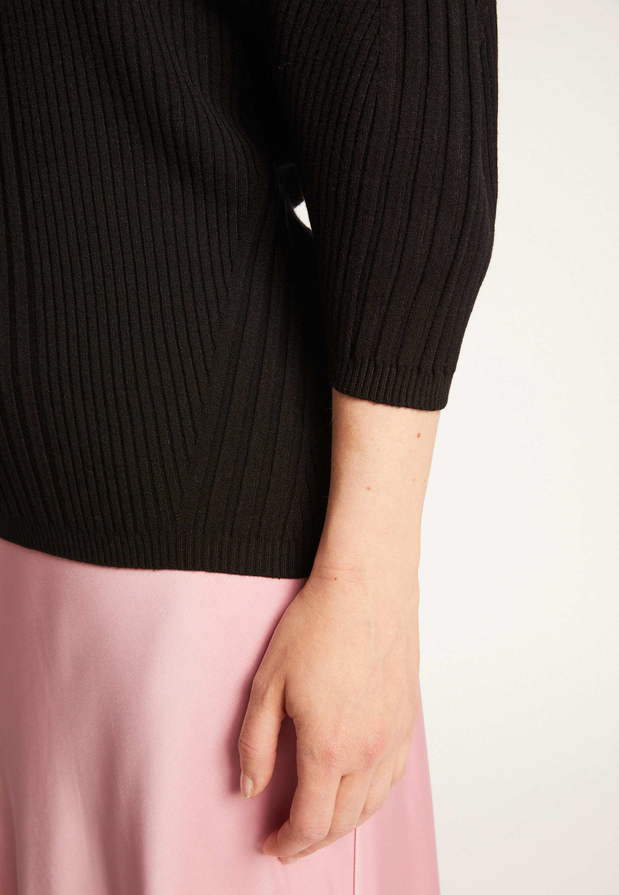 Suéter de lã mista com mangas bufantes - Rooney